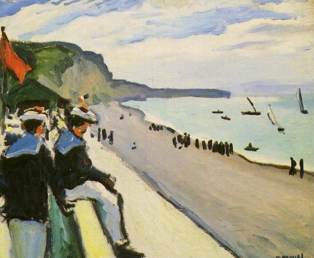 Albert Marquet – Posters at Trouville (1906)